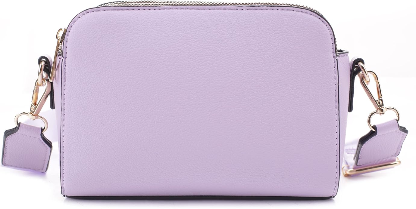 EVVE Crossbody Bags for Women Trendy Triple Zip Small Crossbody Camera Bag Purse - Image 4