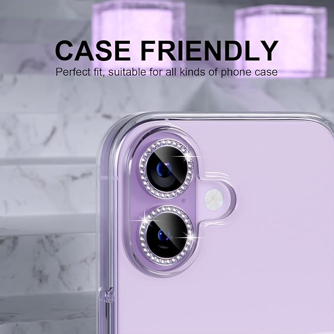 Choiche Compatible for iPhone 17 Camera Lens Protector Bling, 9H Tempered Glass - Image 4