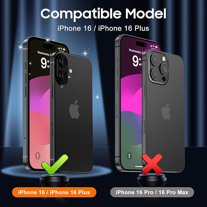 UniqueMe for 3 Pack iPhone 16 / iPhone 16 Plus/iPhone 17 Camera Lens Protector - Image 7