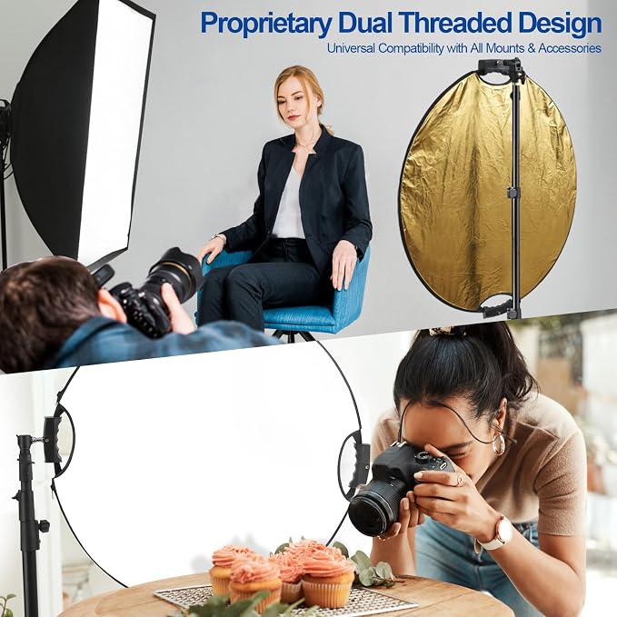 WELLMAKING 32 Inch Reflector Photography, Collapsible Light Reflector - Image 3