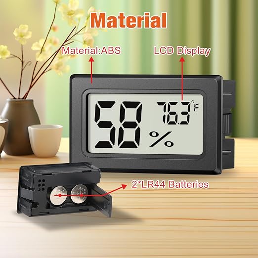 6 Pack Mini Hygrometer Indoor Humidity Meter, Small Digital Thermometer - Image 5