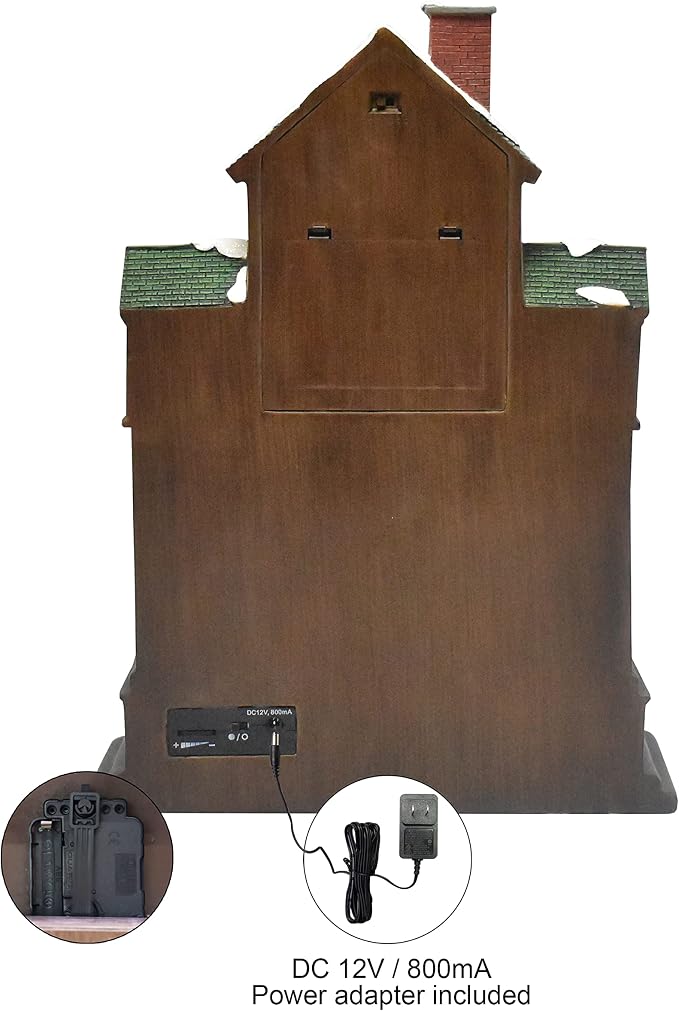 MOMENTS IN TIME 17.1” Christmas Cuckoo Clock - Image 8