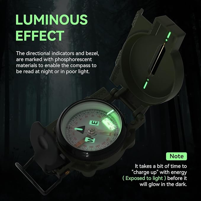 Compass Hiking Survival, Wilderness Survival Compass - Image 4