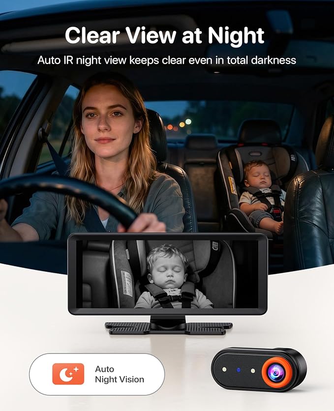 Luckview BM5 MAX 1080P Dual Baby Car Camera - Image 4