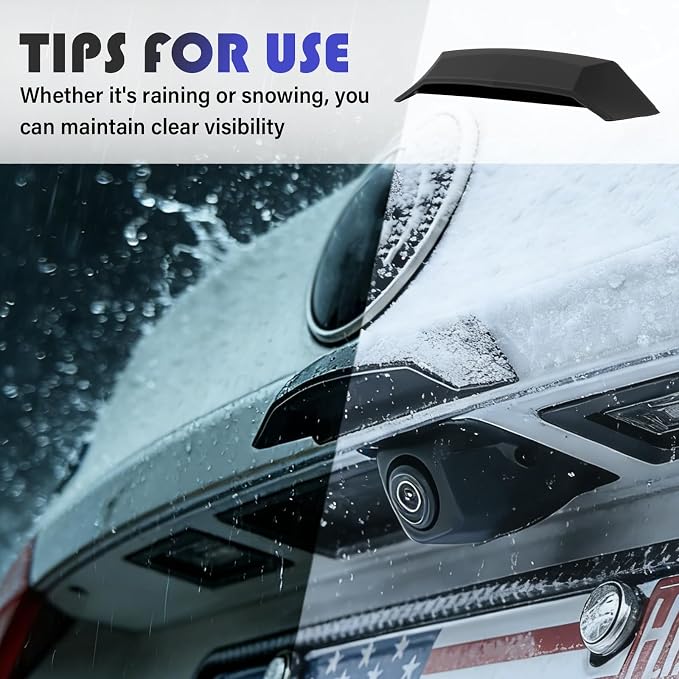New Car Backup Camera Rain Shield, Wider & Longer Backup Camera - Image 7