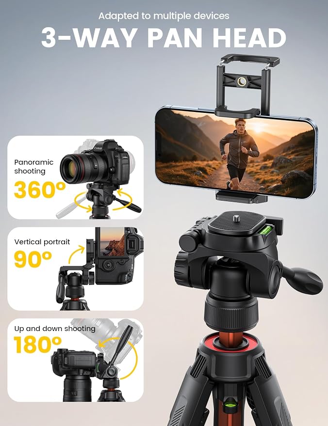 Lamicall Camera Tripod - Image 4