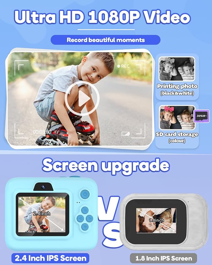 Dylanto Kids Camera Instant Print, 1080P Kids Instant Cameras that Print Photos - Image 4