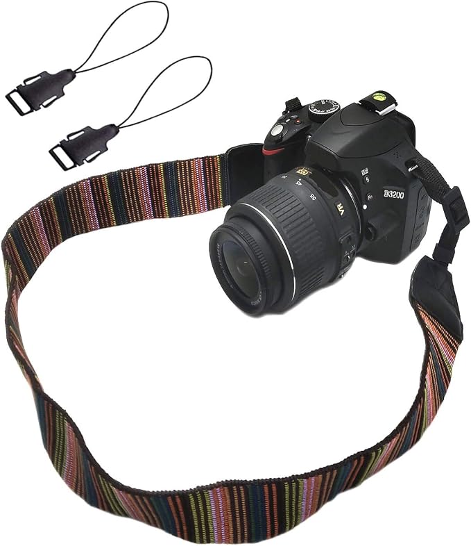 Camera Strap Canvas Multicolor Shoulder Strap - Image 8