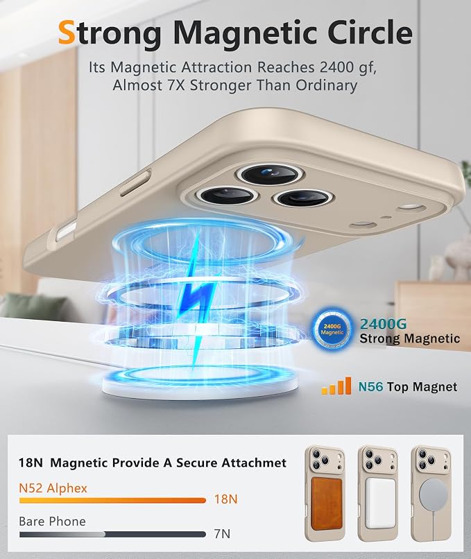FNTCASE for iPhone 17 Pro Case: Integrated Silicone Phone Cases - Image 3