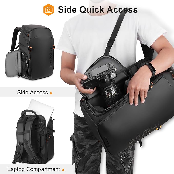 MOSISO Camera Backpack, DSLR/SLR/Mirrorless Photography Camera Bag Waterproof - Image 3