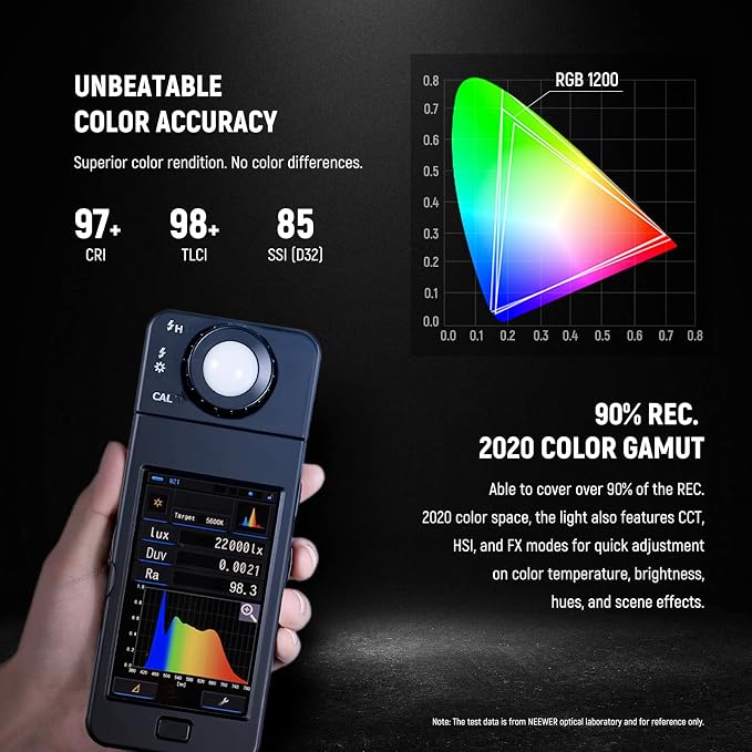 NEEWER 2 Pack RGB1200 LED Video Light - Image 2