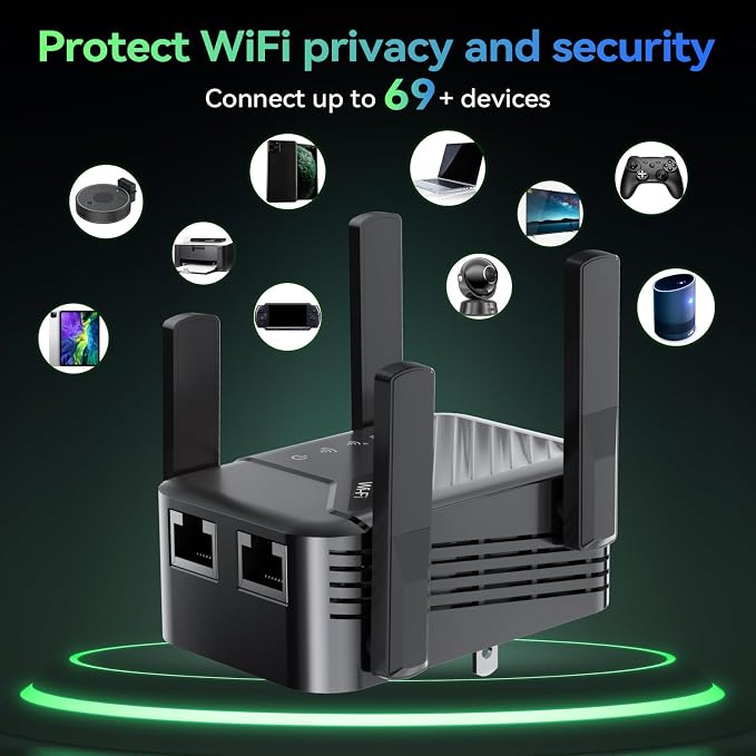 2026 Best WiFi Extender Signal Booster, Internet Extender Covers Up to 13389 - Image 6