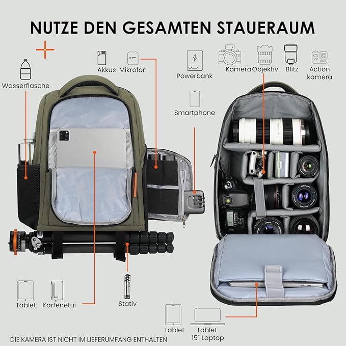 TARION Camera Backpacks for Photographers - Image 2
