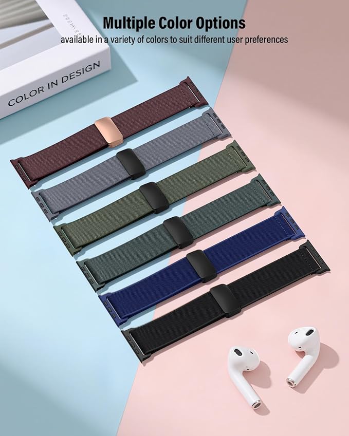 Stretchy Band Compatible with Apple Watch Band 40mm 38mm 41mm 42mm 44mm 45mm - Image 2