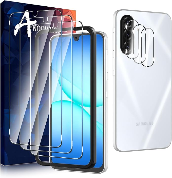 Anoowkoa 3 Pack for Samsung Galaxy A17 5G Screen Protector Tempered Glass + by Anoowkoa