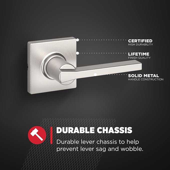Kwikset Casey Interior Passage Door Handle, Lever - Image 6