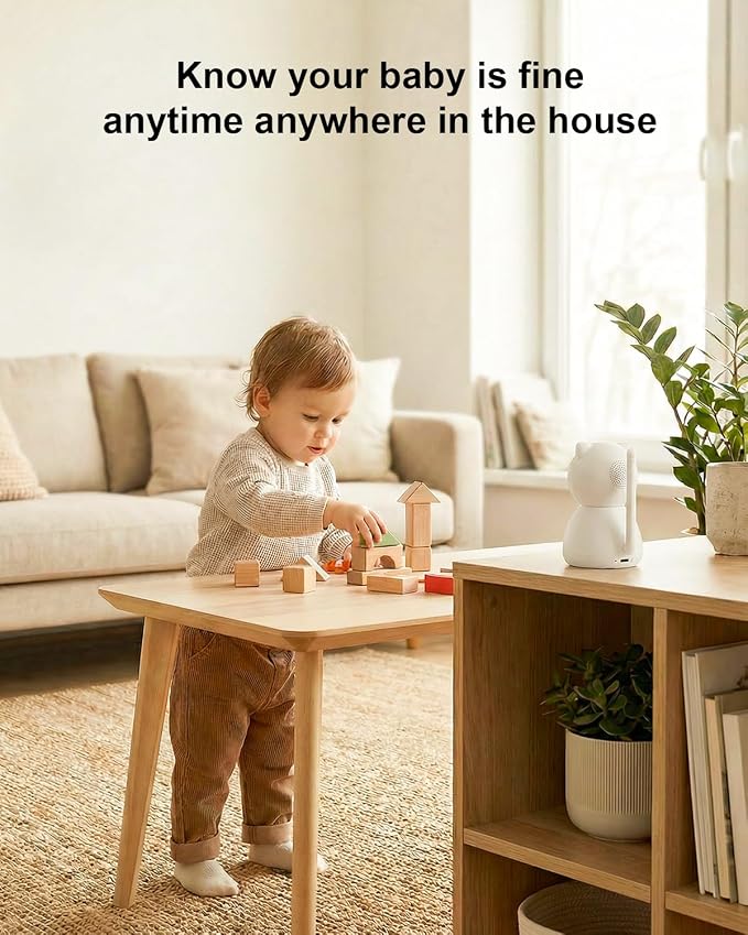 Baby Monitor with Camera and Audio, Secure FHSS Connection, Night Vision - Image 8