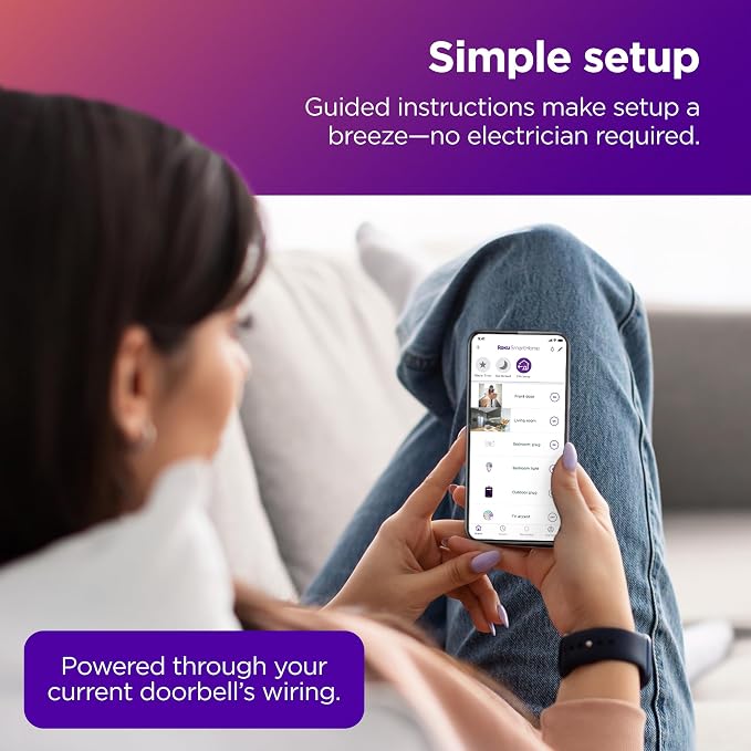 Roku Smart Home Wired Video Doorbell & Chime - Image 4
