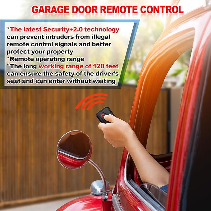 Kingdder 2 Pcs Garage Door Remote Compatible - Image 4