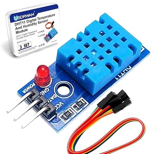 3 Set Digital Temperature and Humidity Sensor Modules, Compatible by Usdrwam