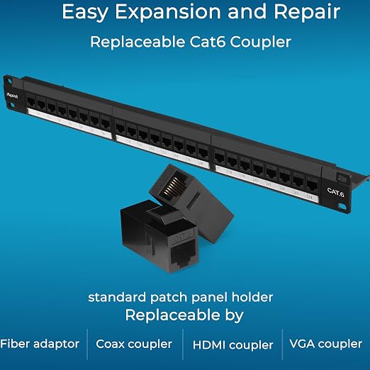Rapink Patch Panel 24 Port Cat6 - Image 3