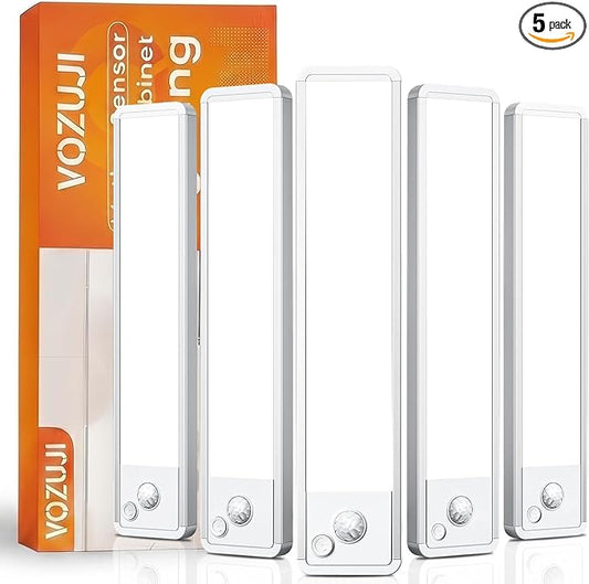 Under Cabinet Motion Sensor Lighting: Dimmable Rechargeable Lights Indoor by Vozuji