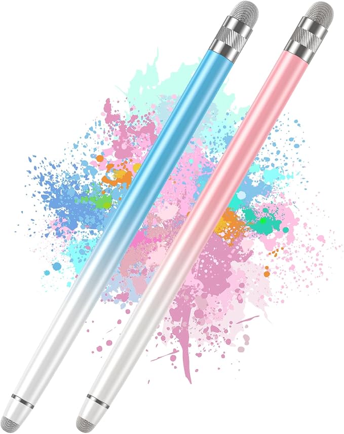 Bopomofo 2PCS Stylus Pens for Touch Screens, Stylus Pen for iPhone/iPad/Tablet by Bopomofo