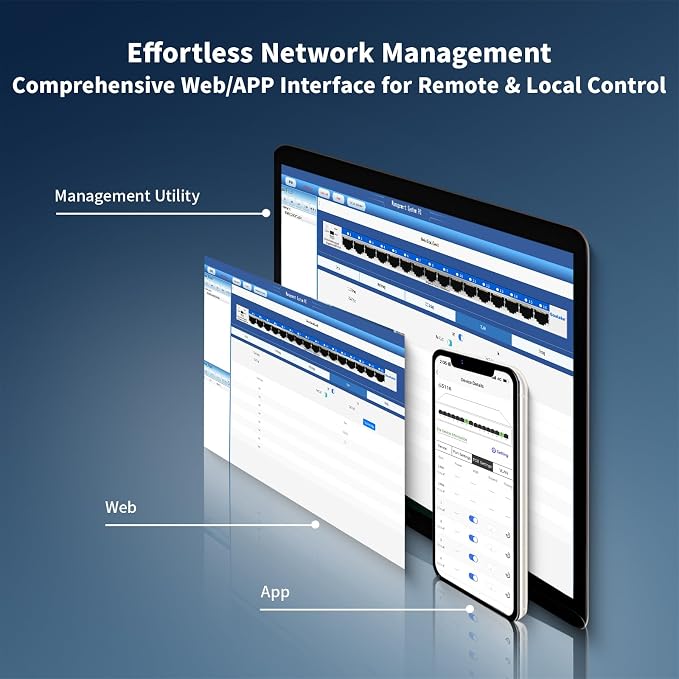 Goalake 16-Port Gigabit Easy Managed Switch - Image 3
