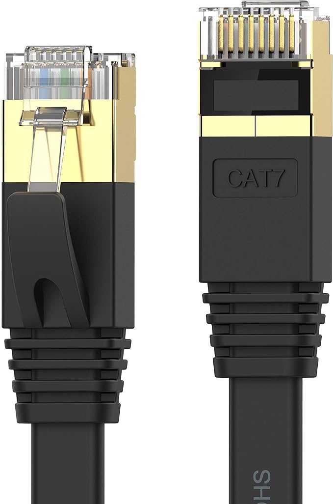 Cat 7 Ethernet Cable 50 ft High Speed 10Gbps 600MHz, Shielded Ethernet Cord by Senetem