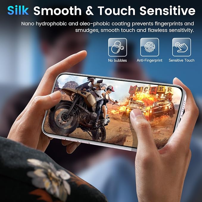 Fotbor Compatible with 3 Pack iPhone 17 Screen Protector With 1 Set Camera Lens - Image 7