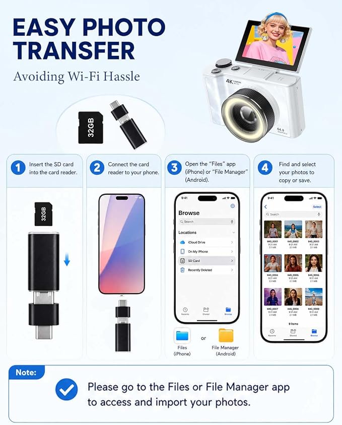 W & O Digital Camera for Teens, Kids Digital Camera - Image 4