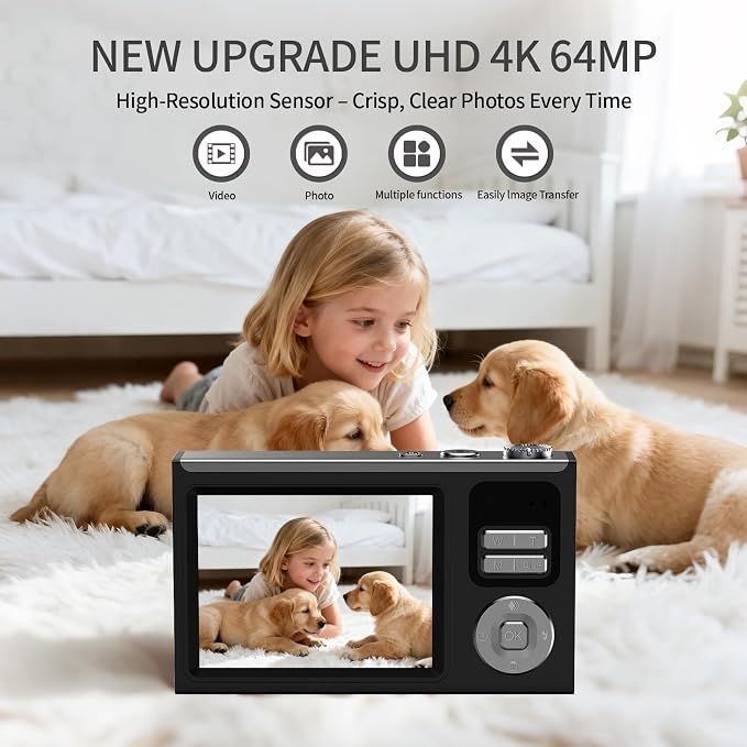 Digital Camera for Kids & Beginners, 4K Digital Camera - Image 2