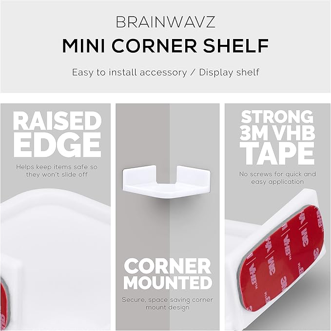 BRAINWAVZ Mini Corner Shelf Mount - Image 4