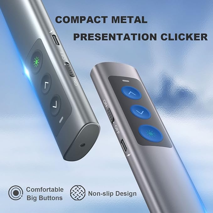Rechargeable Green Laser Pointer Presentation Clicker - Image 4