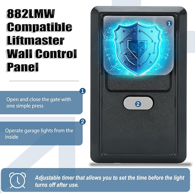 for liftmaster 882LMW Multi-Function Wall Control Panel - Image 4