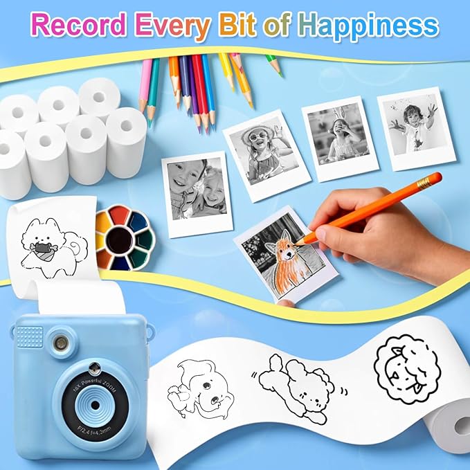 18 Rolls Kids Camera Paper Roll Refill Compatible - Image 5