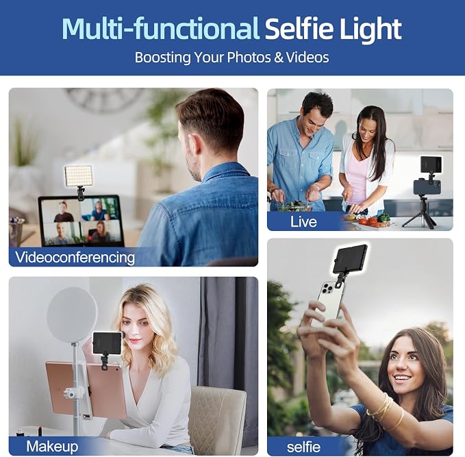 Led Selfie Light, Phone Clip, 3000mAh Rechargeable, Photo Light - Image 6