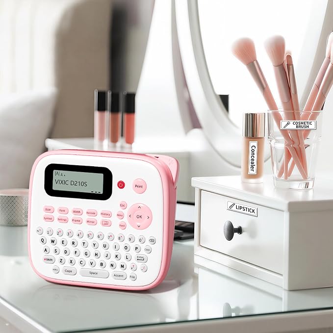 Vixic Pink Label Maker, D210S Label Maker Machine - Image 7