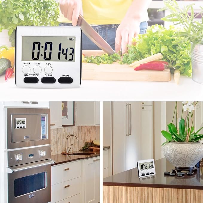 Mudder 3 Pack Digital Kitchen Timer - Image 4