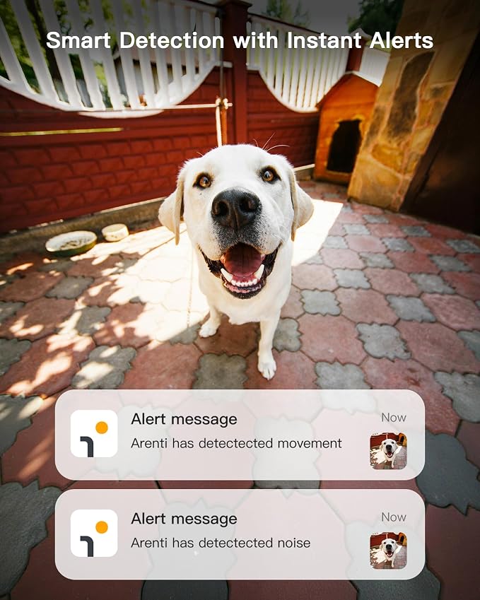 ARENTI 5G 4MP Pet Camera 2 Pack, No Subscription Indoor Security Camera - Image 4