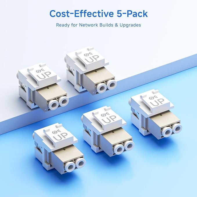 Cable Matters 5-Pack LC UPC Duplex Fiber Optic Keystone Coupler Jack, - Image 7