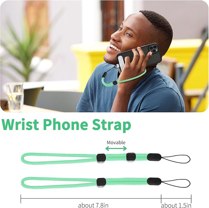 CACOE Phone Lanyard 2 Pcs-1 Pcs Adjustable Neck Strap, 2 Pads, Universal - Image 4