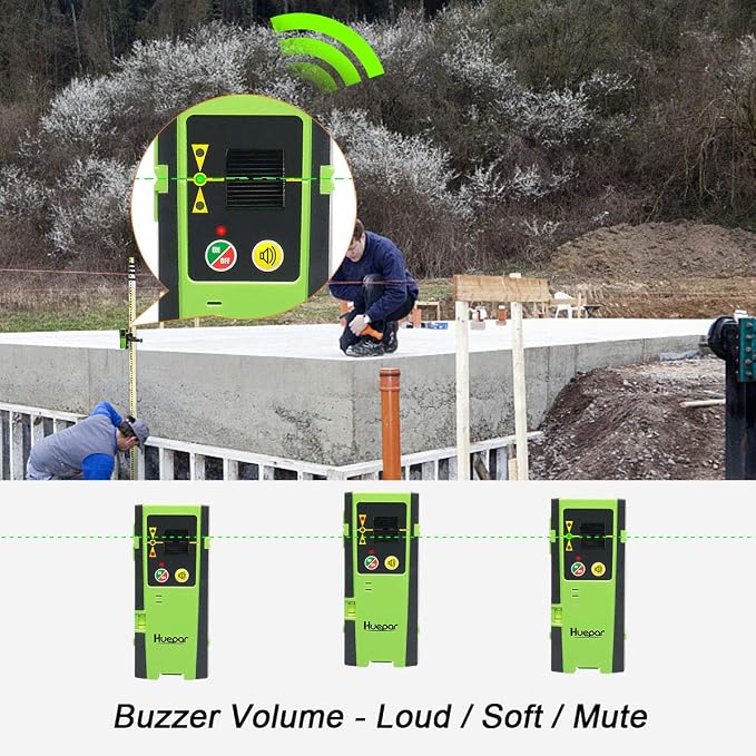 Huepar Laser Detector LR-6RG for Laser Level, Compatible - Image 4