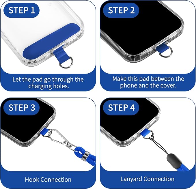 CACOE Phone Lanyard 2 Pcs-1 Pcs Adjustable Neck Strap, Universal Crossbody - Image 3