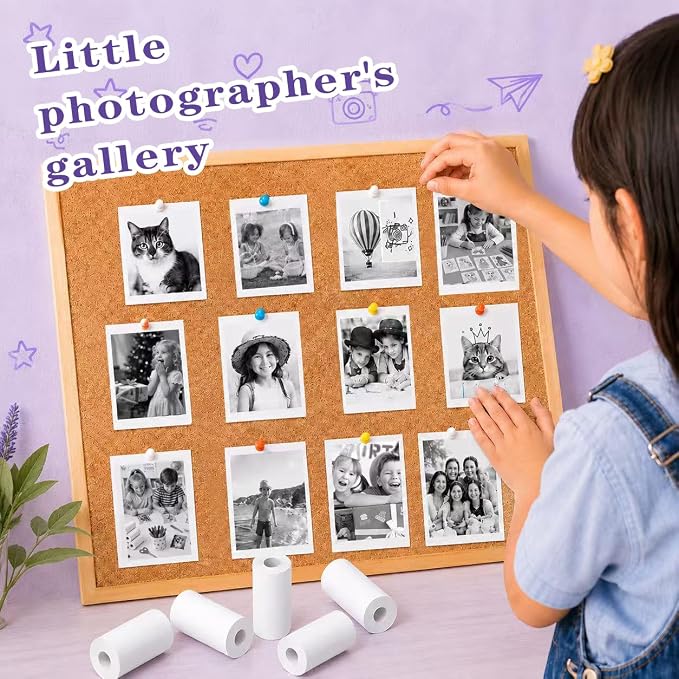 6 Rolls Kids Camera Instant Print Paper Refill-Popikcal Thermal Printer Camera - Image 6