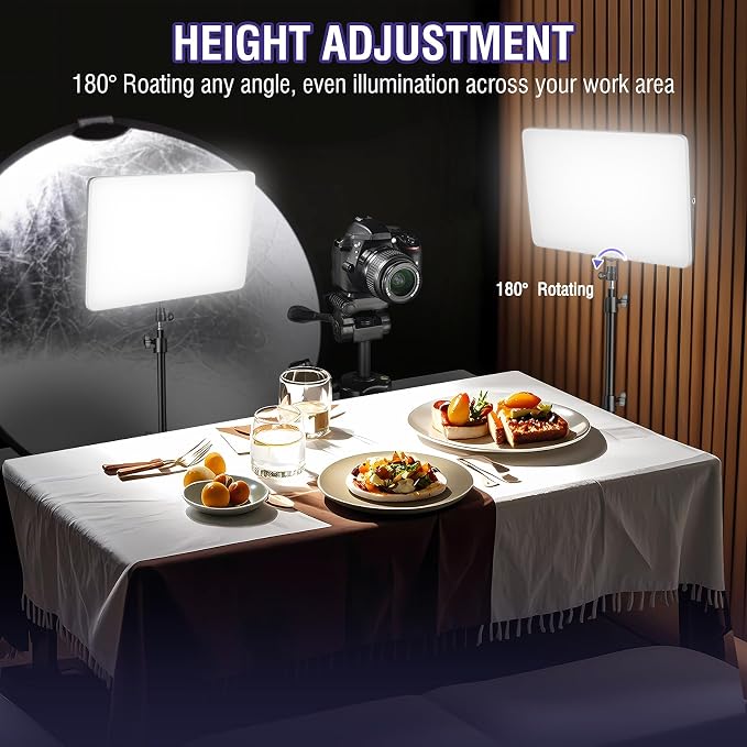 2-Pack LED Video Light Kit - Image 5