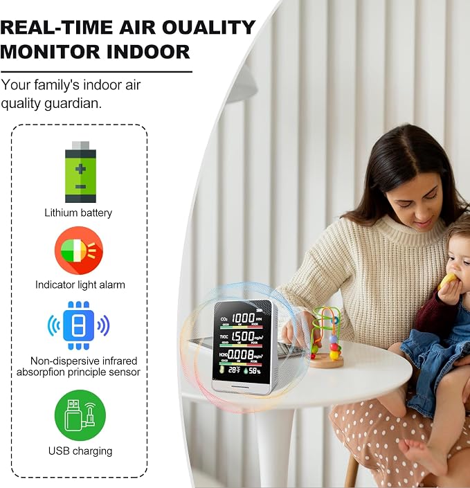 8-in-1 Air Quality Monitor | - Image 3