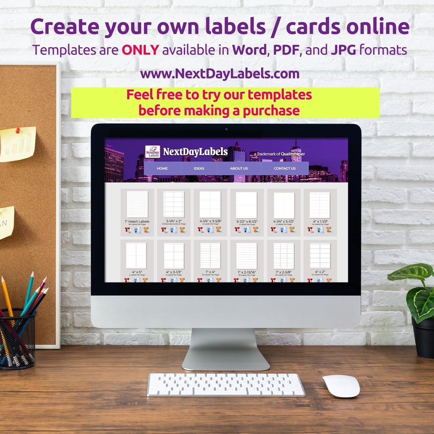NextDayLabels – 4” x 1" Rectangular Sticker Labels for Printer - White Laser/Inkjet Printer Labels Return Address Labels Shipping Label Stickers (25 Sheets, 20 Per Sheet, 500 Labels)