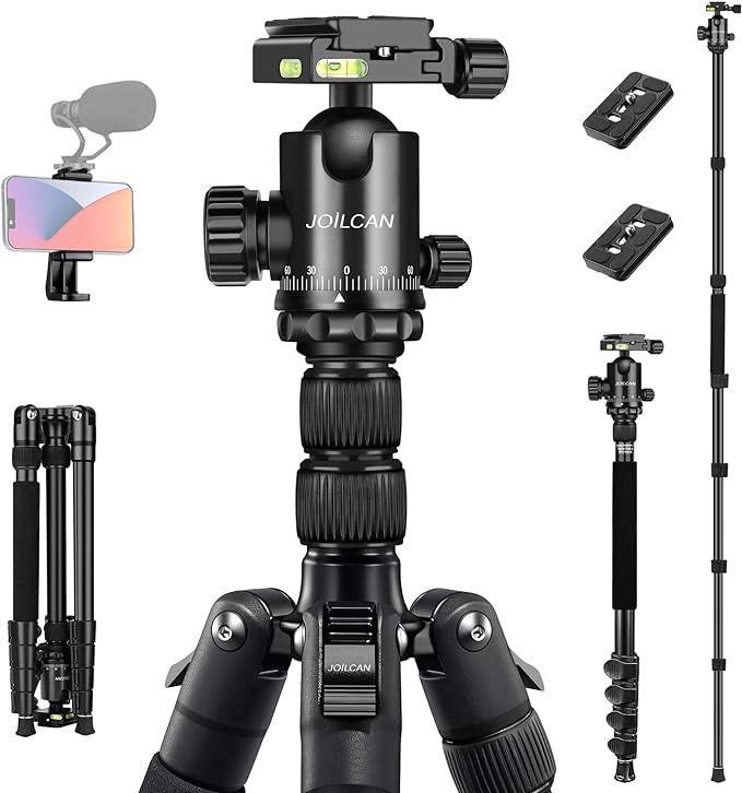 JOILCAN Tripod for Camera, 83 inches DSLR Tripods & Monopods, Heavy Duty Travel by JOILCAN