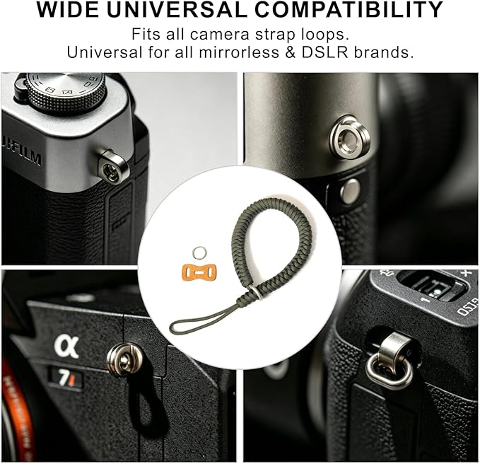 Noopel Camera Wrist Strap, Braided Nylon Hand Strap, Anti-Slip Secure Design - Image 6